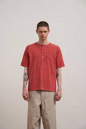 Man 50s 50s Henley Neck Shirt Pigment