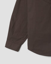 Western Shirt (Washed Black Poplin)