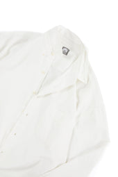 WOLF BUTTON-DOWN SHIRT - WHITE OXFORD CLOTH
