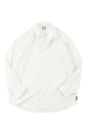 WOLF BUTTON-DOWN SHIRT - WHITE OXFORD CLOTH
