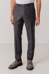 Pants En Flanelle William Simple Gris Fonc