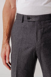 Pants En Flanelle William Simple Gris Fonc
