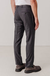 Pants En Flanelle William Simple Gris Fonc