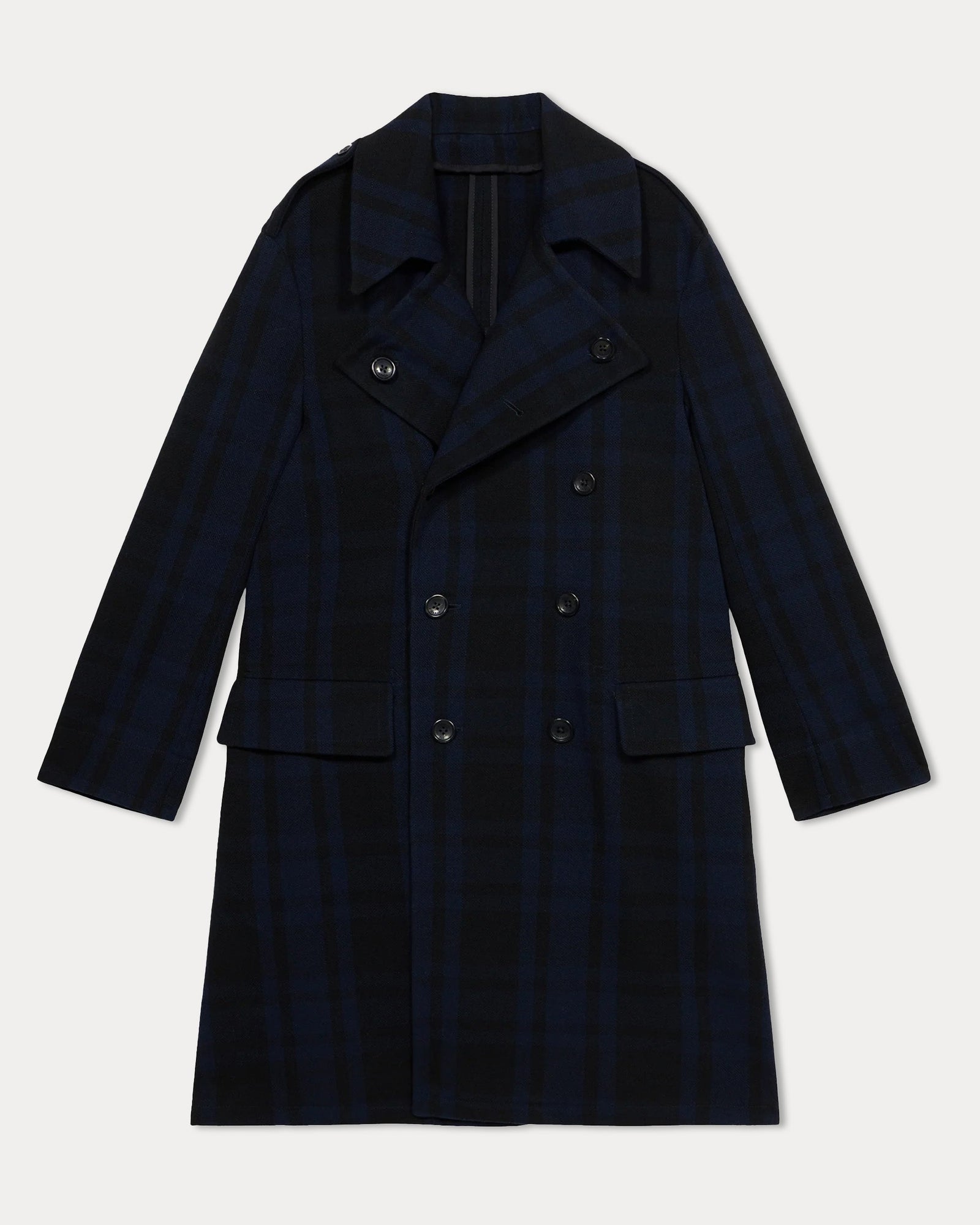 Winston Cappotto Doppiopetto In Lana Check A Quadri