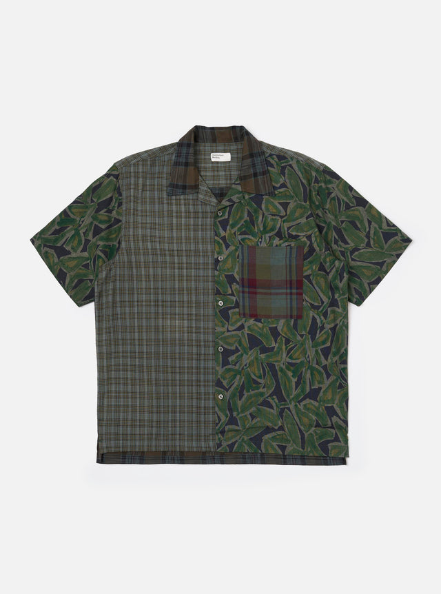 Limited Edition Olive Mixed Check Camp Shirt