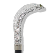 Fws2 Nickel Finish Cobra Head Walking Stick