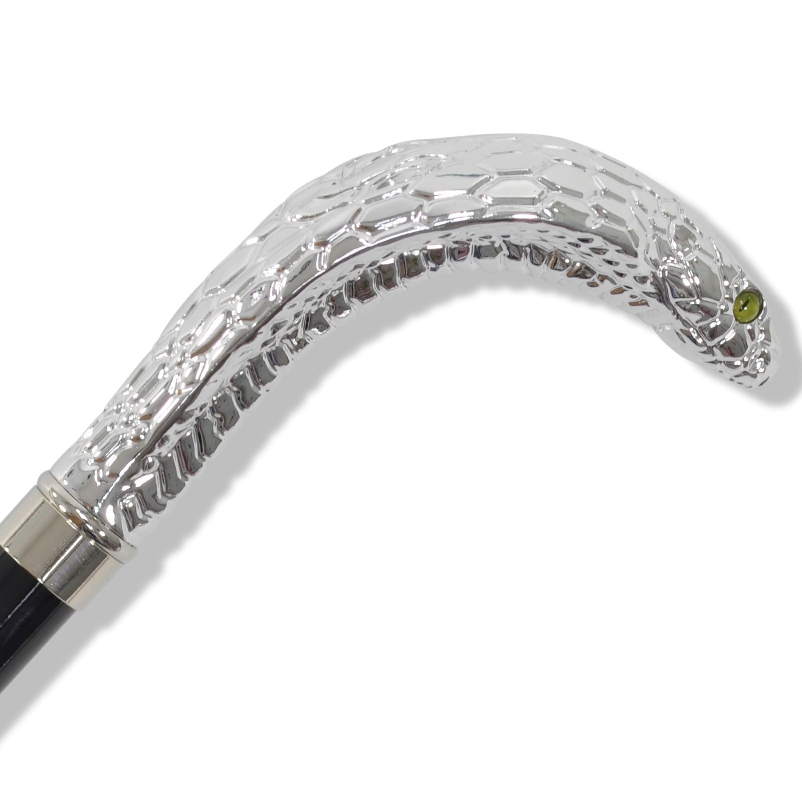 Fws2 Nickel Finish Cobra Head Walking Stick