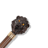 Fws1 Finish Lion Head Walking Stick