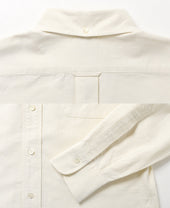 VINTAGE IVY - Button Down Ecru Oxford