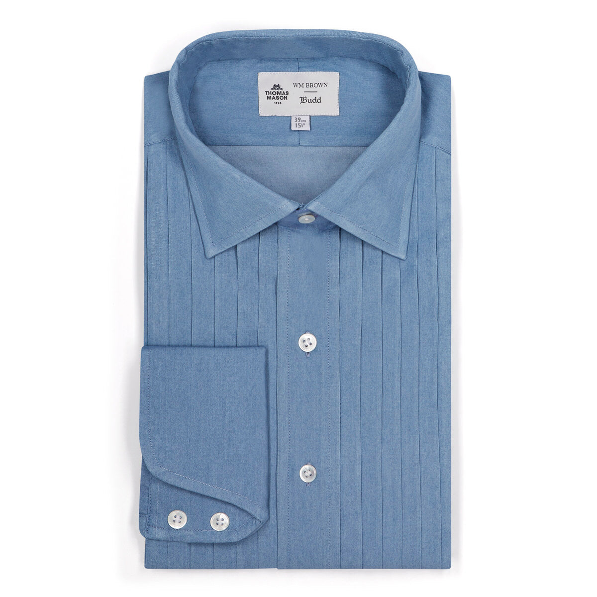 Wm X Budd Exclusive Denim Pleated Bib Evening Shirt
