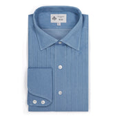 WM BROWN x Budd Exclusive Denim Pleated Bib Evening Shirt
