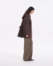 Double Faced Caban Coat