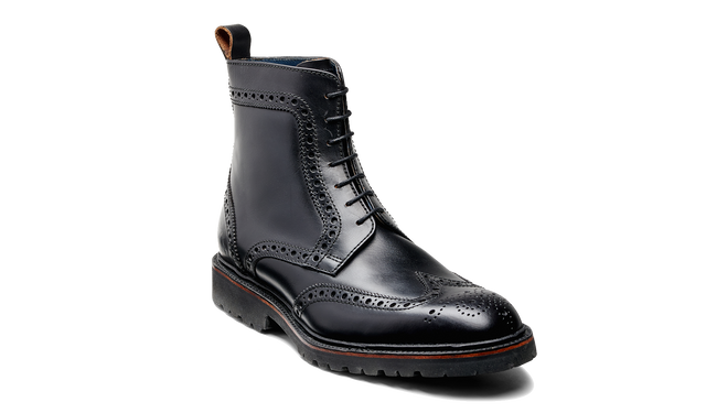 Woodbury - Black Waxy Calf