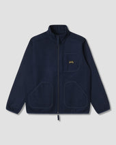 Wool Fleece Jacket (Navy Heather)