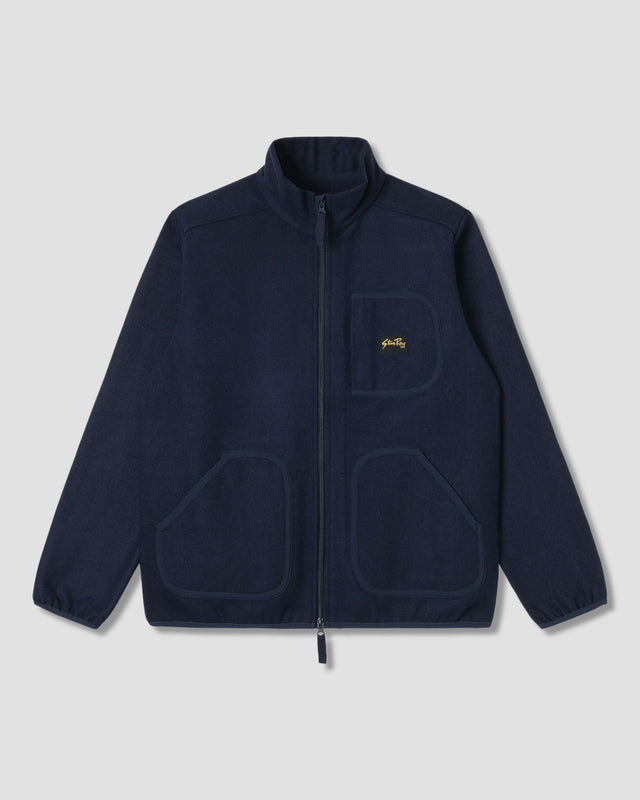 Wool Fleece Jacket (Navy Heather)