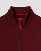 Wool Fleece Vest (Dark Red Heather )