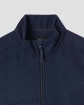 Wool Fleece Vest (Navy Heather)
