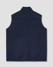 Wool Fleece Vest (Navy Heather)