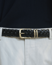 Woven Leather Belt