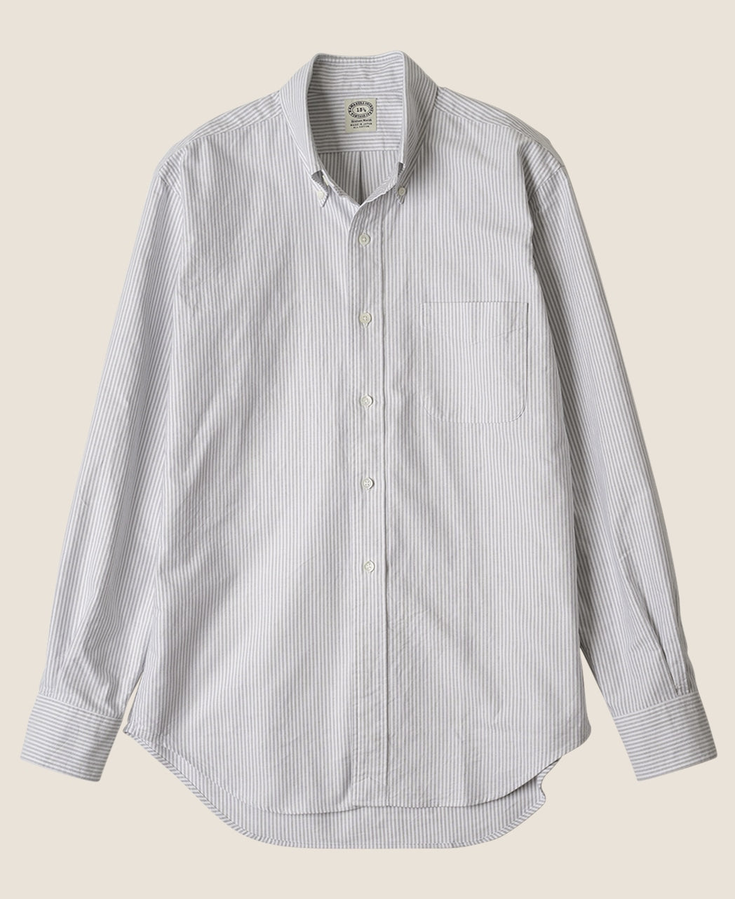 VINTAGE IVY - University Stripe Button Down Oxford