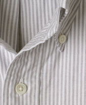 VINTAGE IVY - University Stripe Button Down Oxford