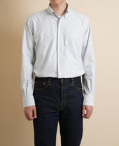 VINTAGE IVY - University Stripe Button Down Oxford