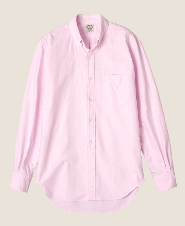 Vintage Ivy Pink Solid Oxford Shirt