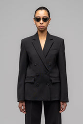 Portrait Double Breasted Suit Jacket