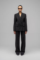 Portrait Double Breasted Suit Jacket