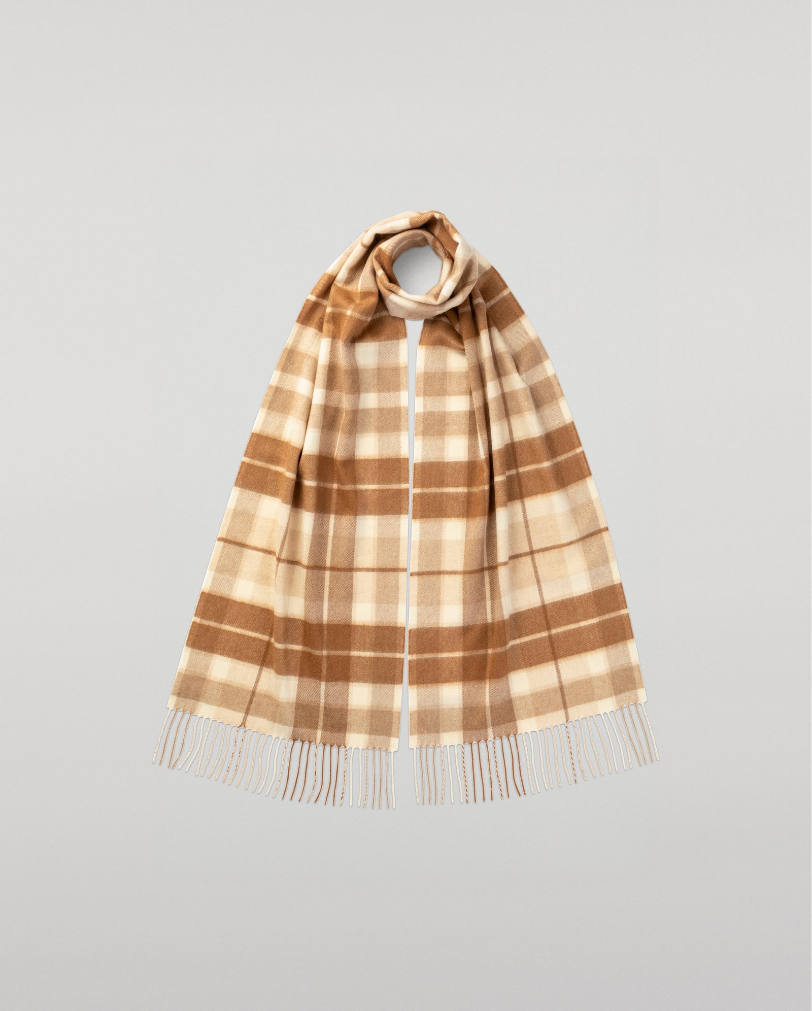 Check Cashmere Vicu A Scarf