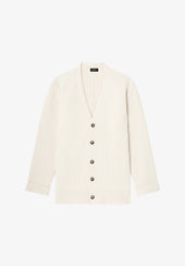 Wool-cashmere cardigan (W)