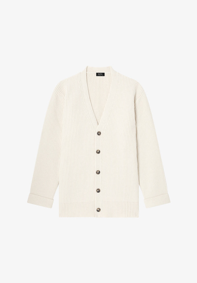 Wool-cashmere cardigan (W)