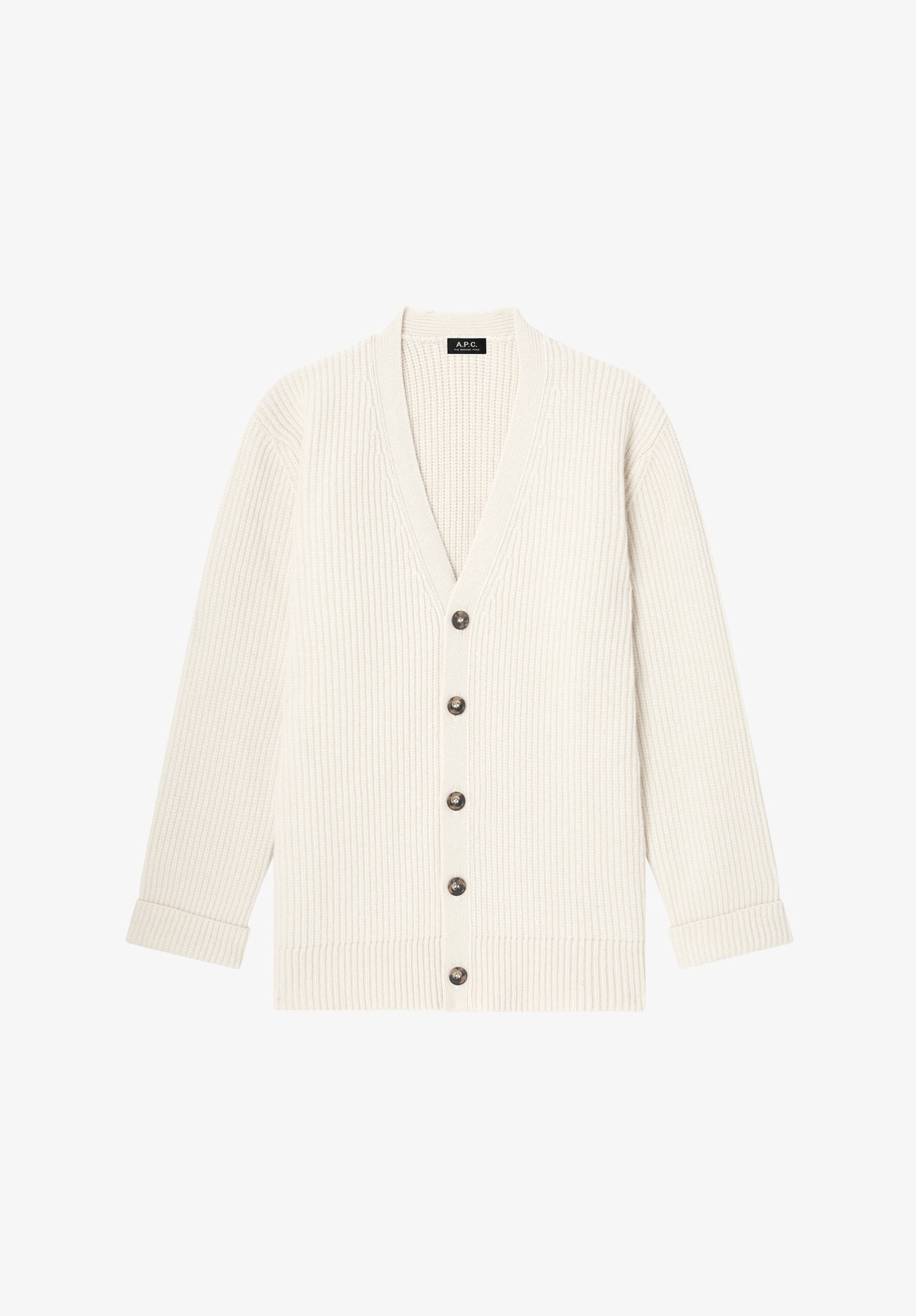 Wool-cashmere cardigan (M)