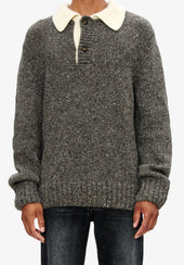 Sweater polo collar