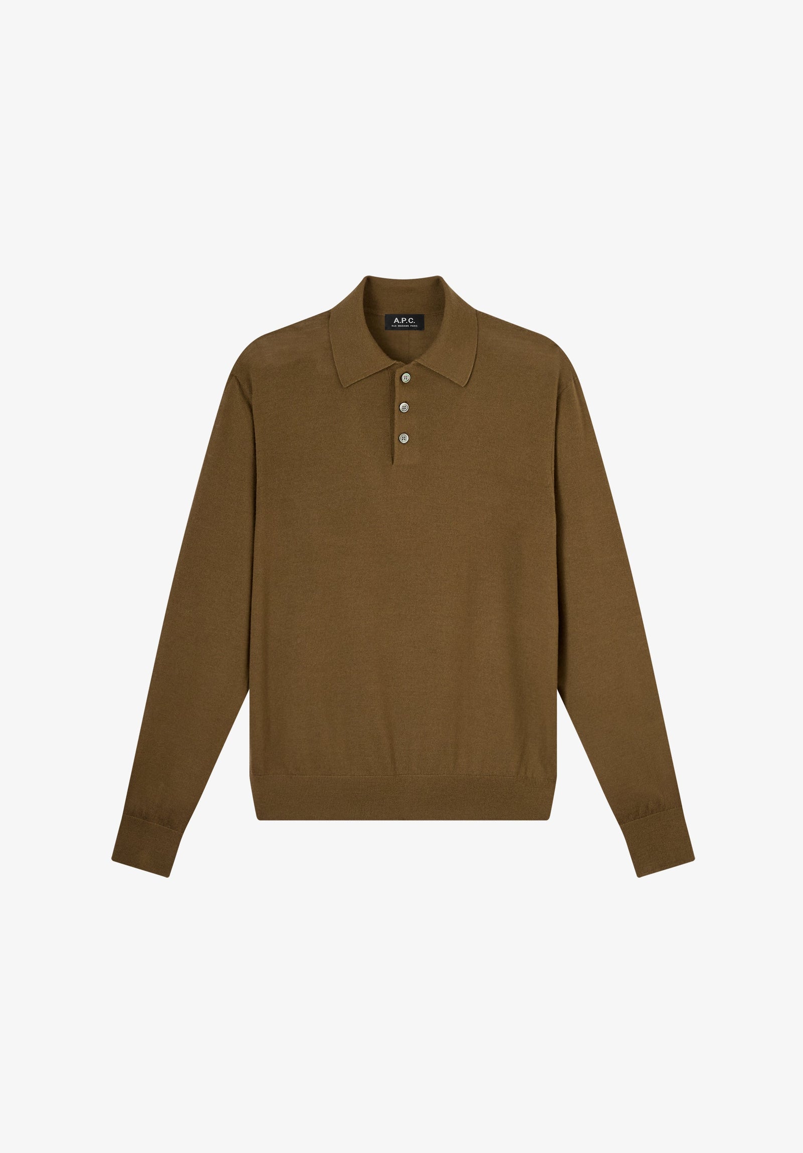 Wool polo shirt