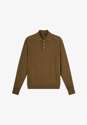 Wool polo shirt