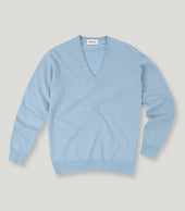 Light V Neck Geelong Lambswool Knitwear