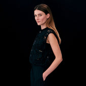 Black Edition Lace Cropped Cocoon Thornham