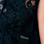 Black Edition Lace Cropped Cocoon Thornham