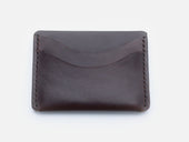 Horween Leather Dark Brown Card Holder