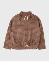 Funnel Neck Zip Anorak, Umber