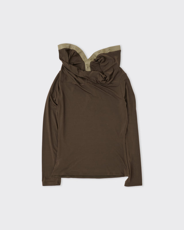 Sailor Collar Jersey Top, Toast Jersey Kelp