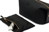 Canvas Wash Bag / Dopp Kit - Black