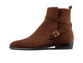 Watts Jodhpur Boots In Dark Snuff Shield Suede