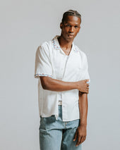 Didcot Cross Stitch Border Short Sleeve Shirt