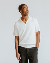 Siena Boucle Knitted Polo Shirt