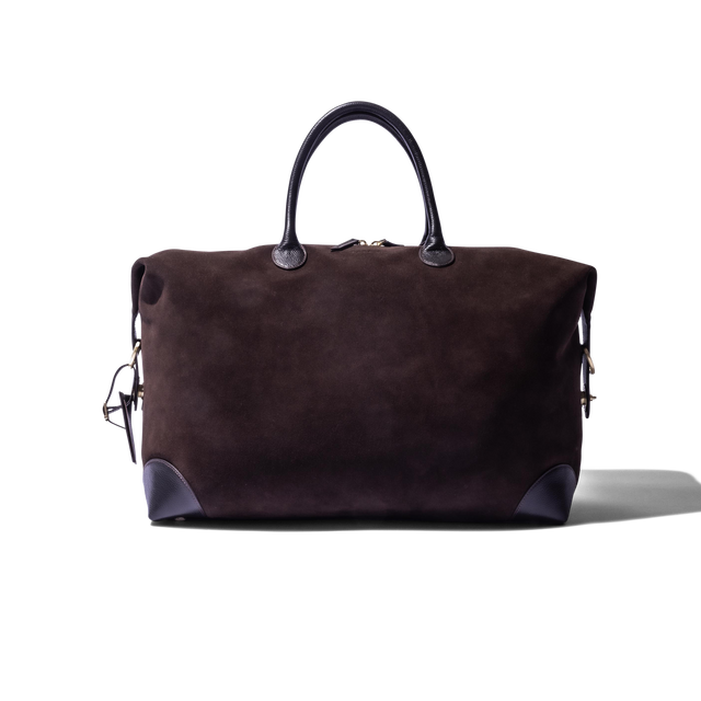 Weekend Bag in Brown Suede