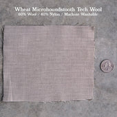 Laidback Short Wheat Microhoundstooth Tech Wool