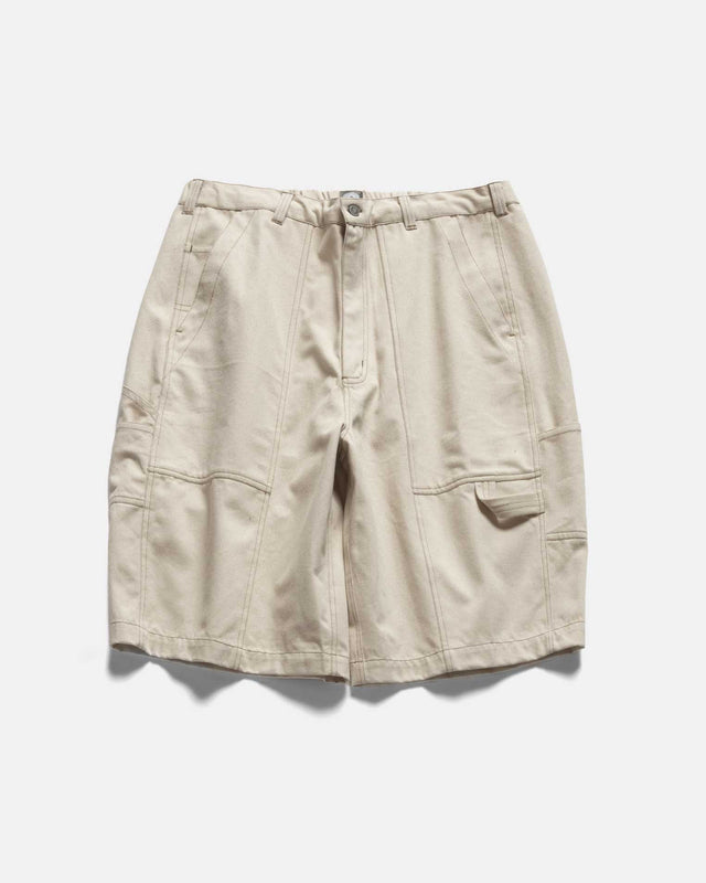 LOTUS CARPENTER SHORTS - 14 oz. UNDYED INDIAN DENIM