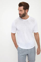 Knitted T Shirt Made In Italy